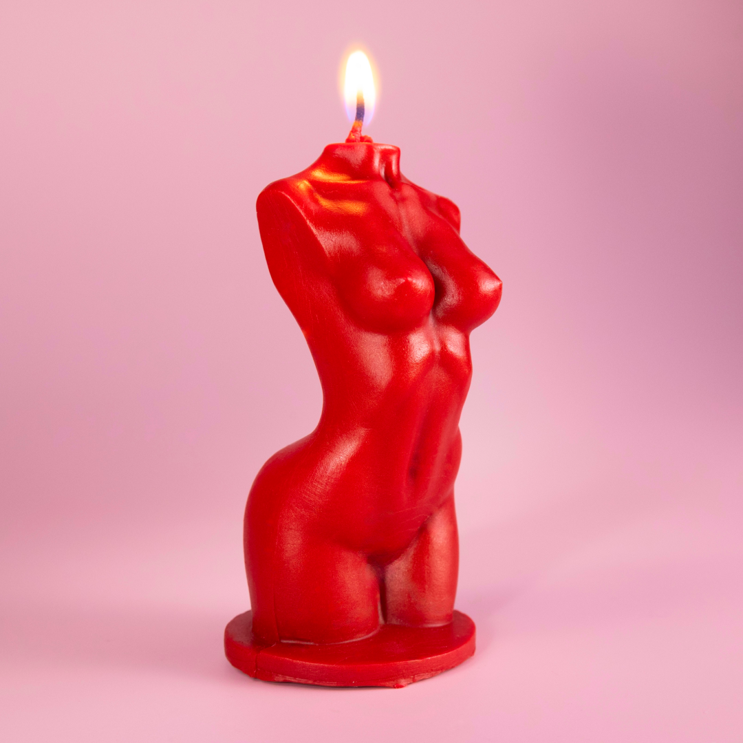 Zestaw 2 świeczek zapachowych z wosku pszczelego "Naga Harmonia" Candle Wonder