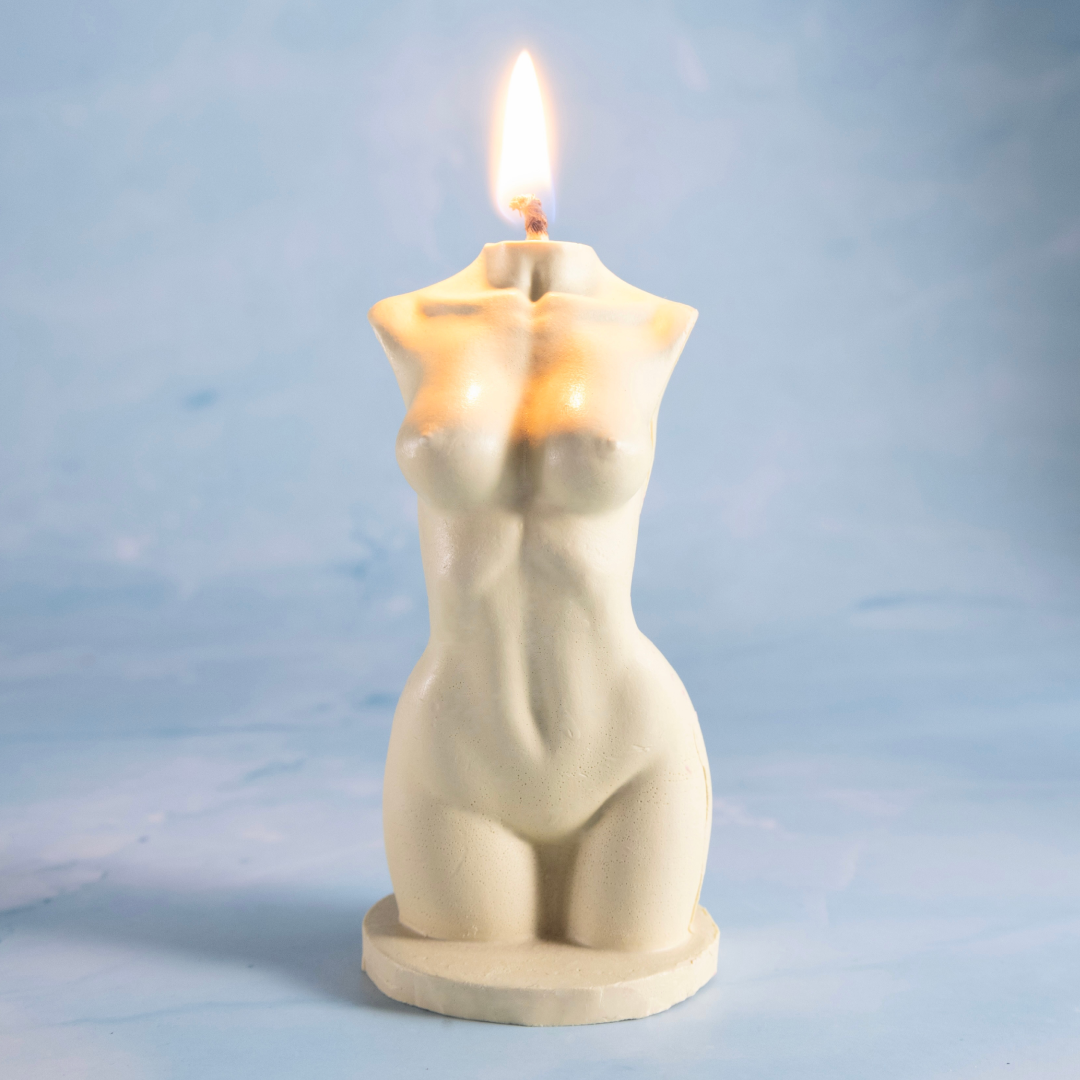 Zestaw 2 świeczek zapachowych z wosku pszczelego "Naga Harmonia" Candle Wonder