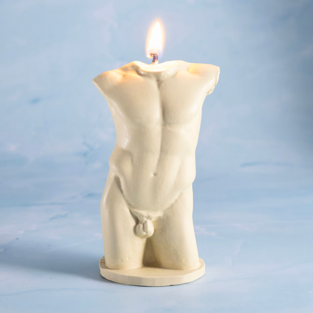 Zestaw 2 świeczek zapachowych z wosku pszczelego "Naga Harmonia" Candle Wonder