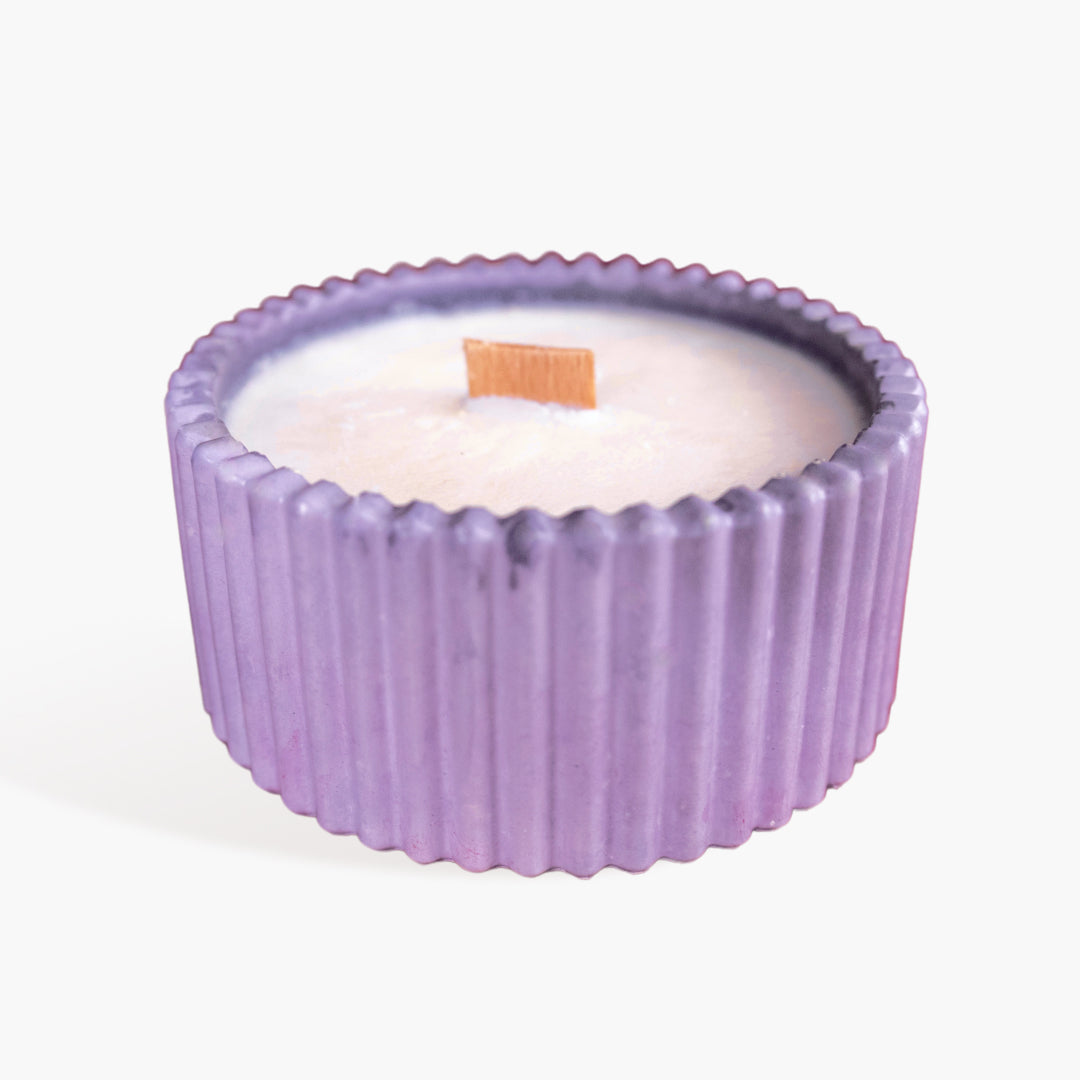 Scented Soy Candle in Plaster 100g 24h