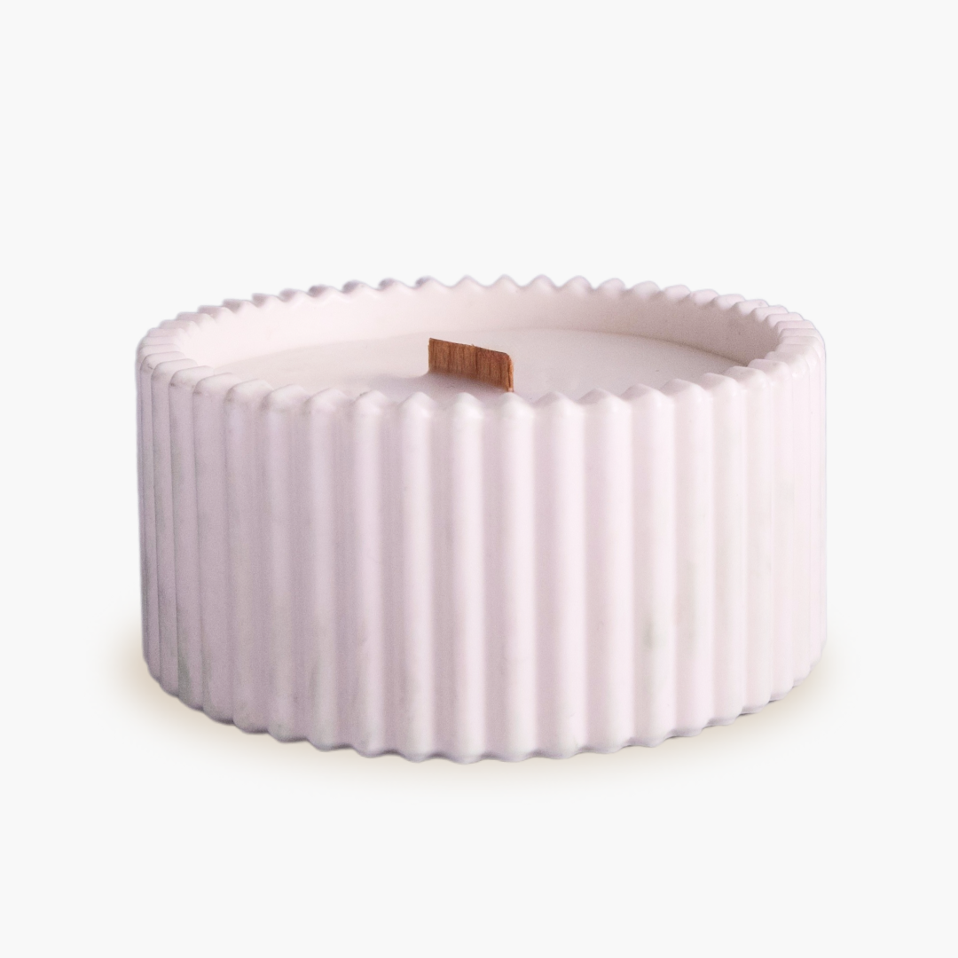 Scented Soy Candle in Plaster 100g 24h