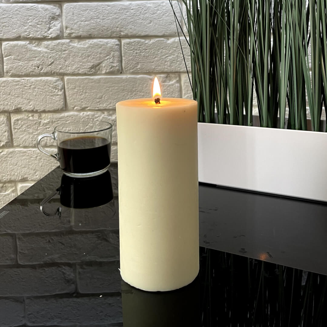 Soy Wax Pillar Candle 7 x 15 cm