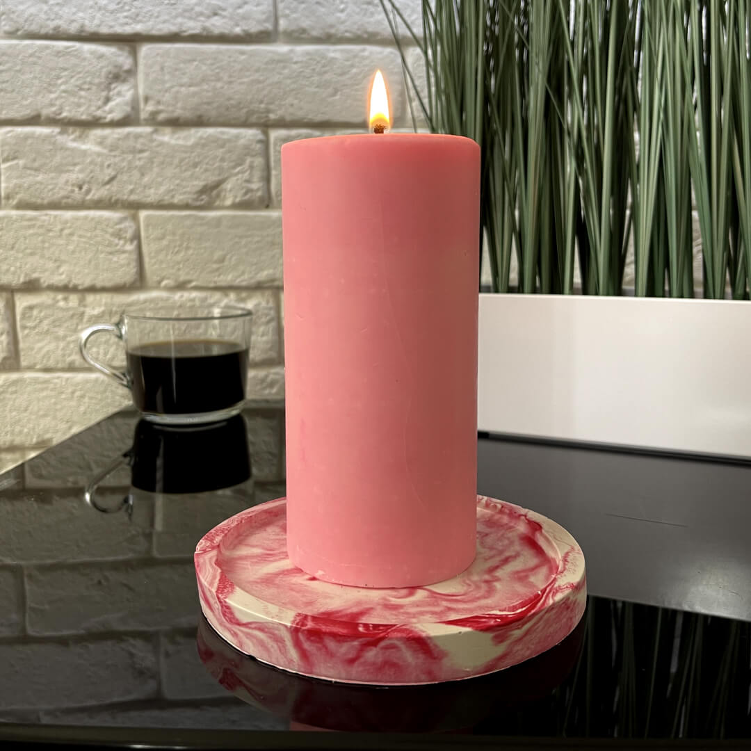 Soy Wax Pillar Candle 7 x 15 cm