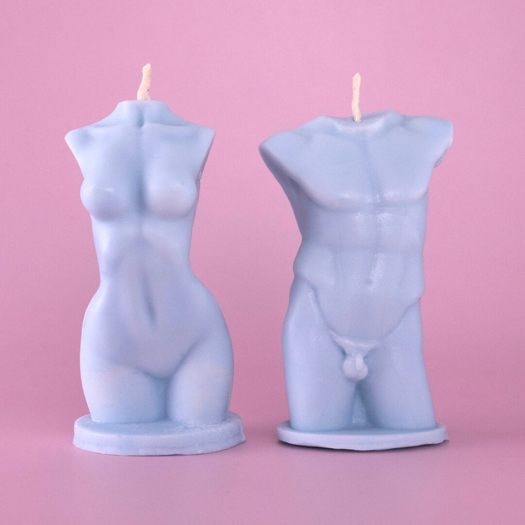 Set of 2 Scented Soy Candles "Naked Harmony"